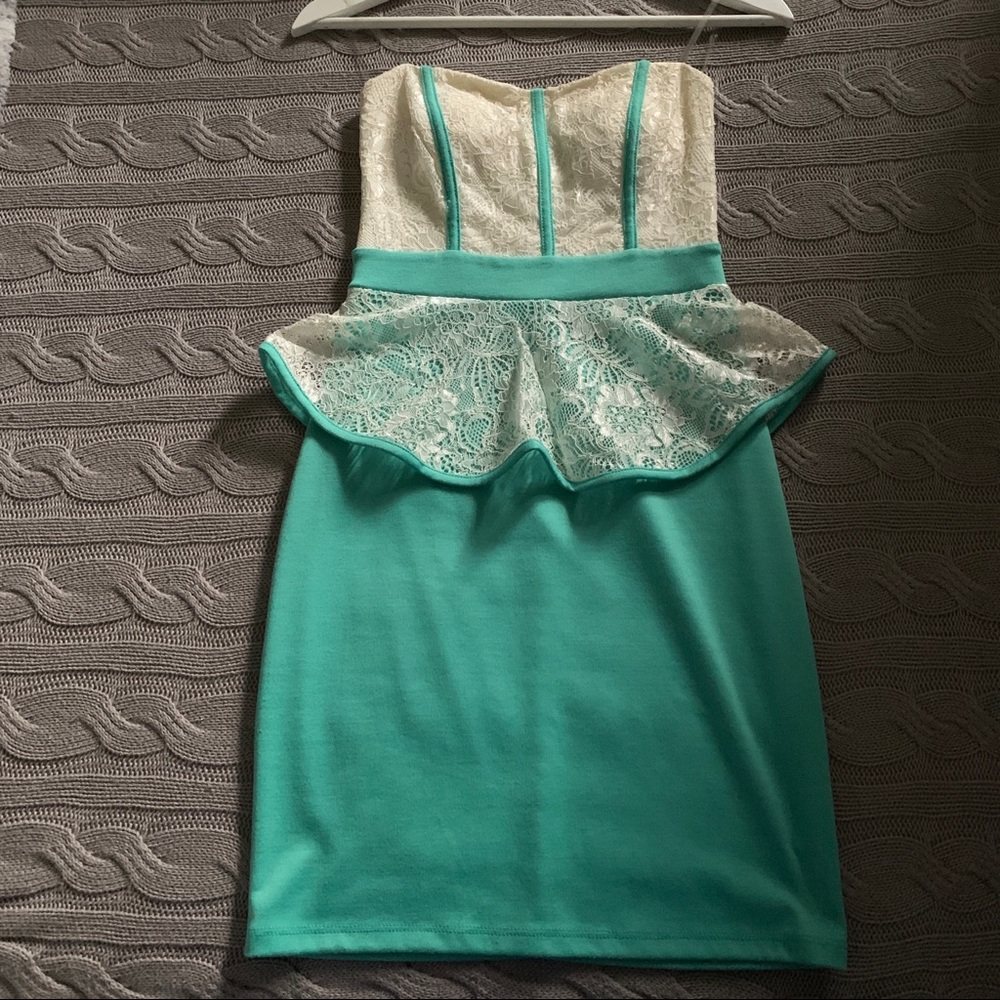 Lace Peplum Dress